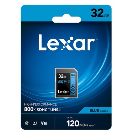 Lexar 32GB Blue Series UHS-1 SDXC 800x