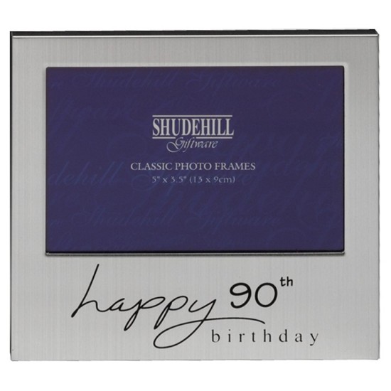 Satin Silver 90th Happy Birthday 5