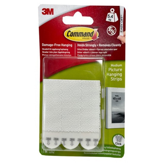 3M Command Hanging Strips 5.4kg 24pk