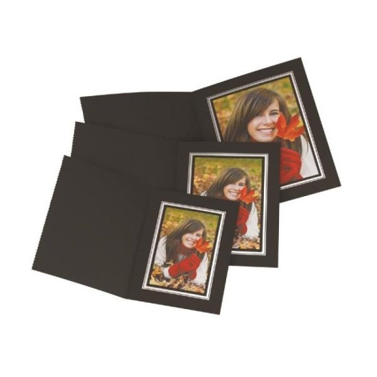 Black Portrait Card Folder