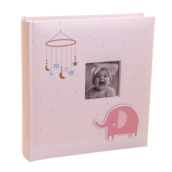 Baby Elephant Pink Memo 200 6x4 album