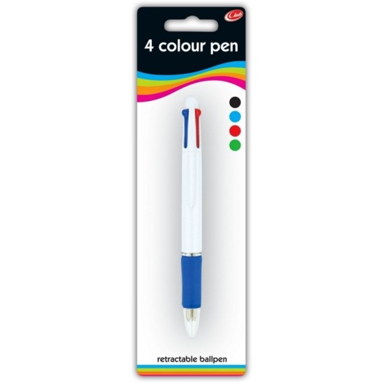 Ball Pen Retractable 4 Colour