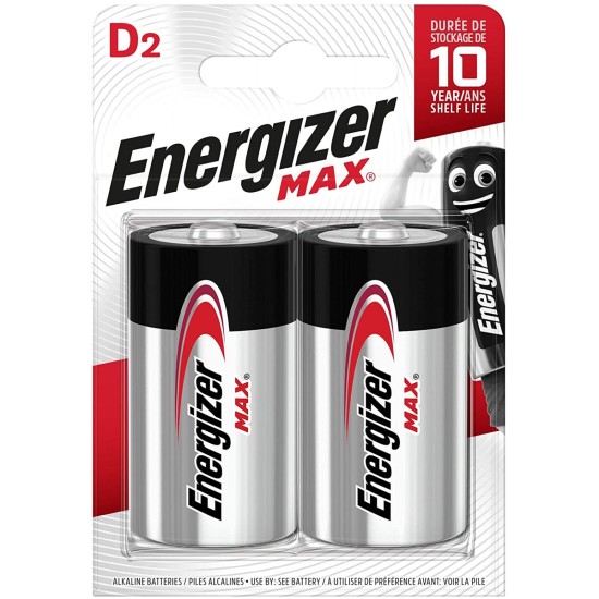 Energizer D Size LR20 2pk