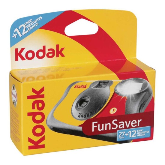Kodak FunSaver Single Use Camera 27+12 Photos with Flash