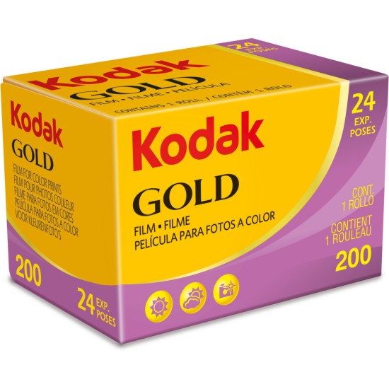 Kodak Gold 200 24 exposures boxed film