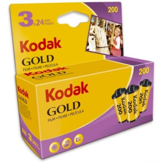 Kodak Gold 35MM 24exp 200 Triple Pk