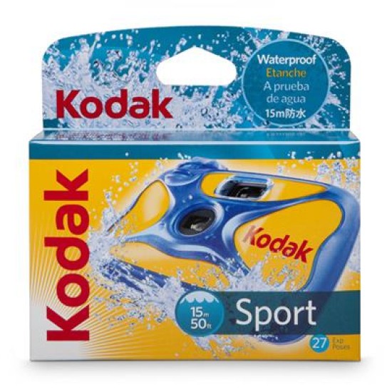 Kodak Sport Waterproof To 15 Metres Disposable Camera 27 Photos