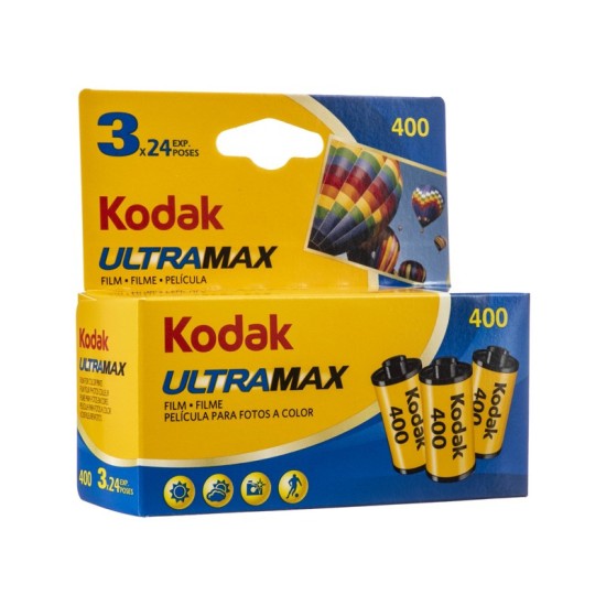 Kodak Ultramax 24exp 3 Pack 400 Speed Film