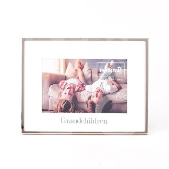Moments Silverplated With Mount grandchildren Frame 6x4