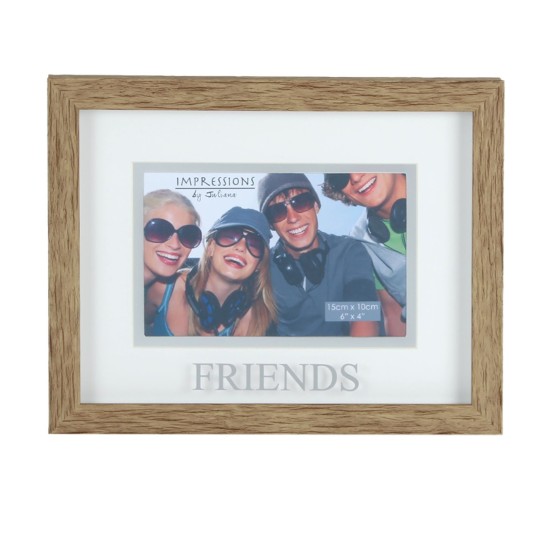 Natural Wood Effect Frame With Mount Friends 6