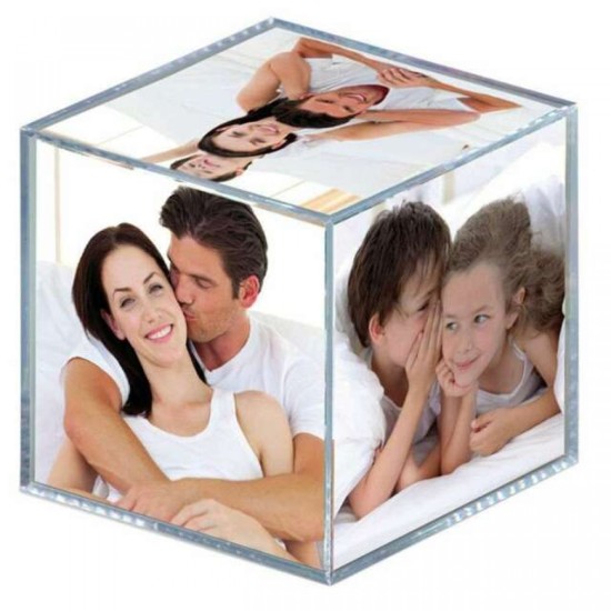 Photo Cube Acrylic 85mm x 85mm Photo Size Approx