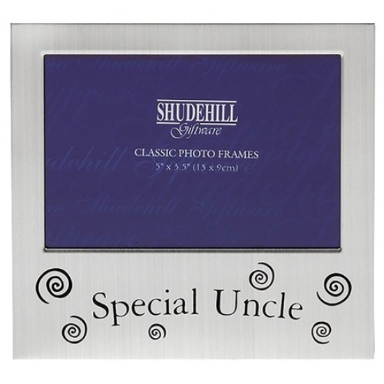 Satin Silver Special Uncle Frame 5X3.5