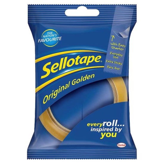 Sellotape Original Golden 24x50