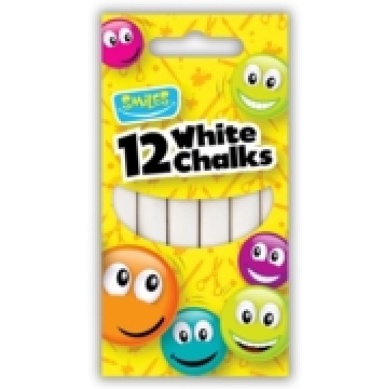 Smiles White Chalk 12pk