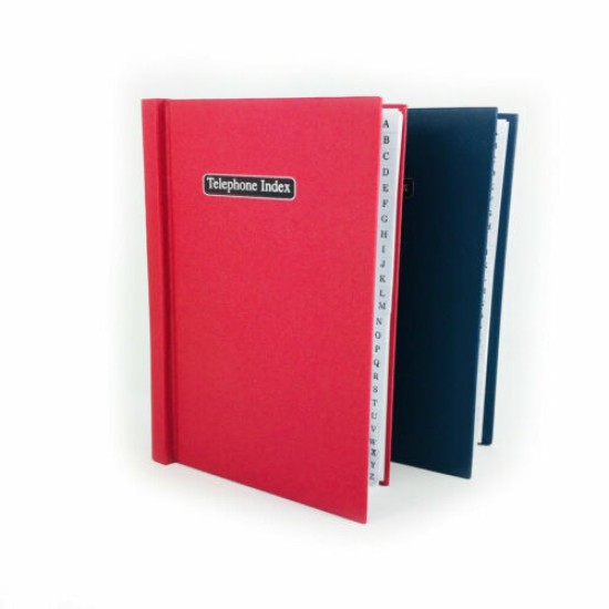 Telephone Index/Address Book Red A5