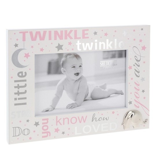 Twinkle Twinkle Baby Pink Girl Frame 6