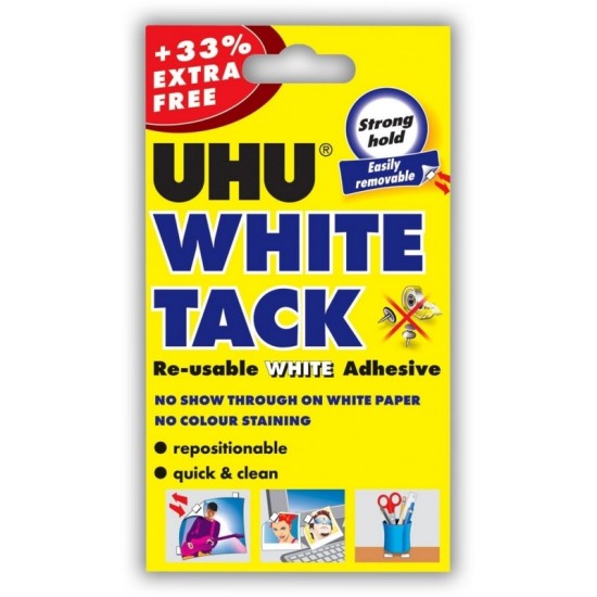 UHU White Tack + 33% Extra Free
