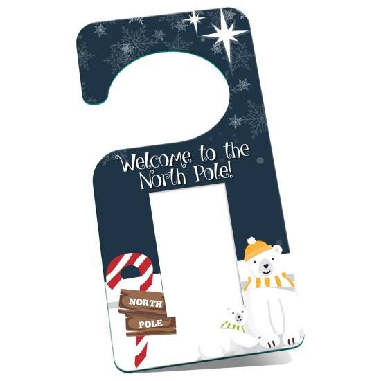 Welcome to the North Pole Door Hanger