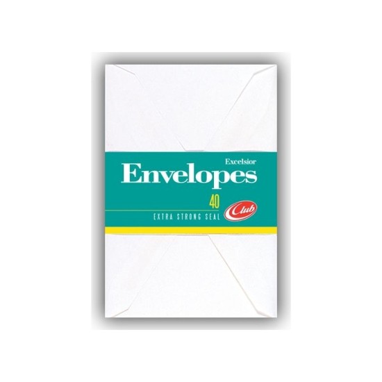 White Envelopes 90mm x 142mm approx 40 Pack