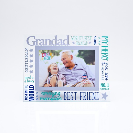 World's Best Grandad 3D Glass Photo Frame 6X4