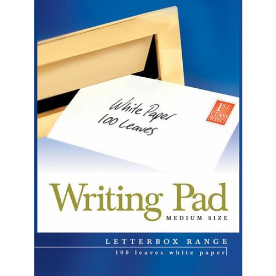 Writing Pad Medium Size 100 Leaves Letterbox Range